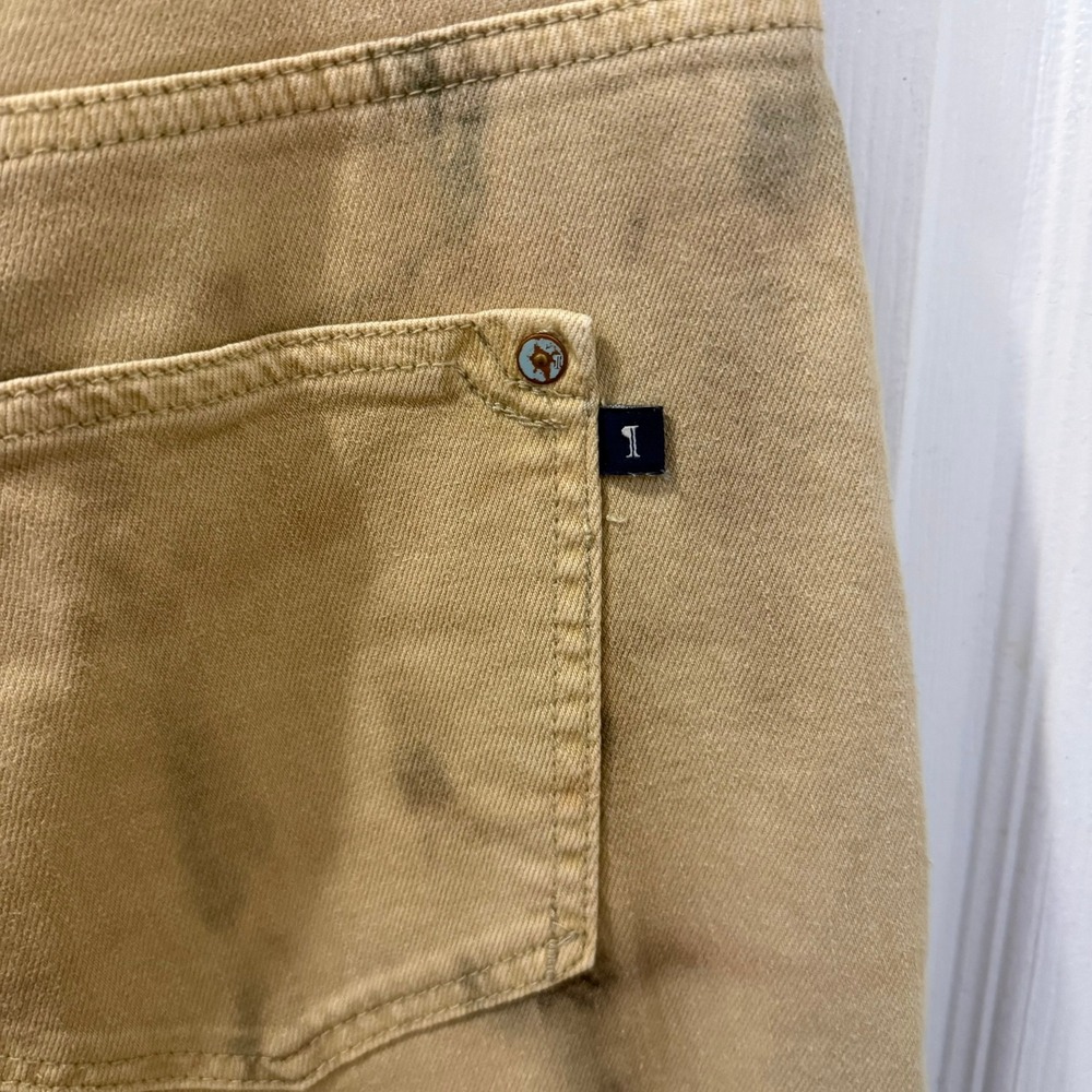 Pilcro Anthropology Women Size 31 TALL 'The Borrowed' Tan Boyfriend Jeans Grunge - Picture 8 of 16